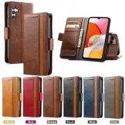 For Samsung Galaxy A14 A54 A34 PU Leather Case Flip stand Cash Card Slots Holder
