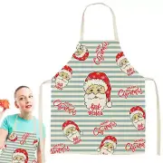 Merry Christmas Kitchen Chef Apron for Cooking/Baking Christmas Aprons for Women