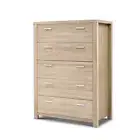 Artiss 5 Chest of Drawers Tallboy Dresser Table Bedroom Storage Cabinet Bedroom