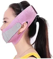 1Pc Pink Face Lifting Mask Thin Face Strap for Firming Tightening Double Chin Easy to Wear Elastic Design for Radiant Skin