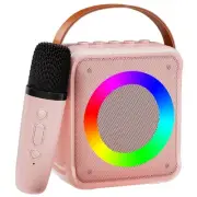 Mini Karaoke Machine for Kids Adults, Portable Bluetooth Speaker with Wireles...