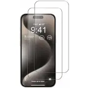 2X iPhone 16 Tempered Glass Screen Protector For iPhone 16, iPhone 16 Plus, iPhone 16 Pro, iPhone 16 Pro Max