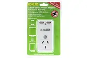 USB2X2AU 2 Port USB and Power Adaptor Australia Only