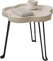 Practical Density Fiberboard Coffee Table Foldable Coffee Table Easy to Clean Coffee Table Bedroom Balcony Coffee Table Sturdy