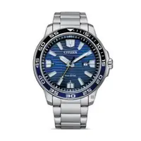 在飛比找蝦皮商城優惠-CITIZEN星辰 運動潛水 光動能紳士手錶-銀x藍(AW1