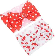 Toyvian 2Pcs Hairbands Adorable Bowknot Headbands Comfortable Elastic Headbands for Photo Props for Festivals and Special Occasions Durable and Lightweight Design