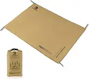 HIKEMAN Waterproof Tent Footprint Camping Tarp - Heavy Duty Tent Floor Saver,Ultralight Tents Ground Sheet Mat for Camping,Picnic,Hiking,Backpacking,Hammock,Beach (Khaki), 205*135cm