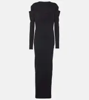 [Jacquemus] Jacquemus Sabre jersey maxi dress UK 10 black
