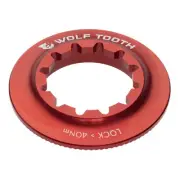 Wolf Tooth Components Center Lock Rotor Lockring, Internal Spline, Red