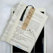 Bookmark - Laser Engraved Wood Book mark - Once Upon a Time Castle - Reader Gift