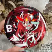 Hazbin Hotel Lucifer•Morningstar Anime Tinplate Pins Badges Lapel Bag Clothing