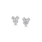 Couture Kingdom Disney Mickey Mouse Crystal Stud Earrings Accessory 8mm Silver