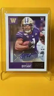 2020 Panini Score - HUNTER BRYANT - Detroit Lions - Rookie RC Auto