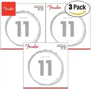 3-PACK Fender 150M Original 150's Pure Nickel Med Electric Guitar Strings 11-49