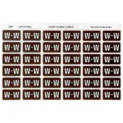 Avery Lateral File Side Tab Label 'W' 180 Pack