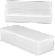 KICHOUSE 2Pcs Large Coin Storage Box with Smooth Cover Coin Case for Currency and Banknotes for Collectors for Display and Organization