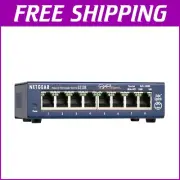 Netgear 8-Port Gigabit Ethernet Switch - Quiet Performance & Robust Protection