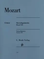 Mozart String Quintets Vol 3 for Violin Viola Cello Henle Urtext Music Book