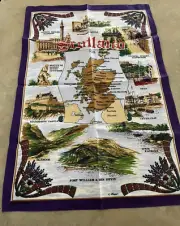 Scotland Landmarks by C Mayor Tea towel