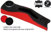 BLACK RED CENTRE CONSOLE TRIM LEATHER COVER FITS BMW MINI R50 R52 R53 04-06 (for: Mini)