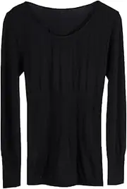 [Generic] Compression Thermals Men Low Neck Thermal Underwear Women's Thin Top Body Shaping Beauty Autumn Clothes Skin Care Clothes Tight Long Sleeve Bottoming Shirt Women Thermal Tops Plus Size