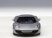 1/43 McLaren MP4-12C (Ice Gray) With Showcase Diecast Car Model By AUTOart 56007