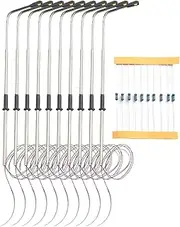 SMZhomeone Warm White HO Scale Street Light, Single Head Lamps Post 187 Model Railway, 10Pcs, 1222069049