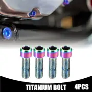 4 Pcs M6x18mm Universal Titanium Bolt Motorbike Titanium Alloy Assorted Color