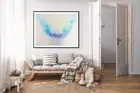 Abstract Canvas Wall Art, Calming Home Decor, Ocean Inspired Artwork, [...]