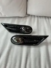 MINI R56 R57 gloss black smoked side indicator scuttle trims