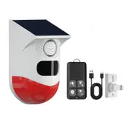Wireless Solar Strobe Siren with Infrared Motion Detection