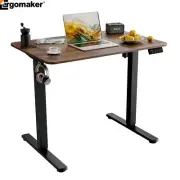Ergomaker Standing Desk Adjustable Electric Desk Gaming Computer Table Walnut AU