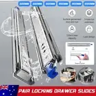 125kg Locking Drawer Slides / Runners 500mm to 2000mm 4wd Trailer Fridge Draw AU