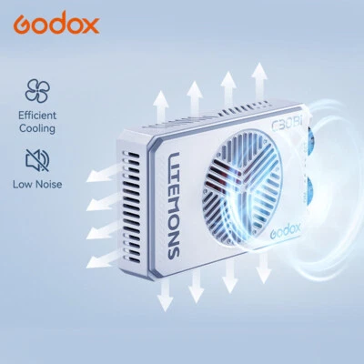Godox C30Bi 30W Bi-Color Pocket LED Video Light Camera Fill Light 2800K-6500K
