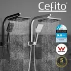 Cefito 8'' Shower Head Set Handheld Brass Mixer Tap High Pressure DIY