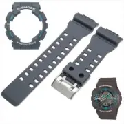 CASIO Original G-Shock Grey Watch Band Strap & Bezel GA-110TS-8A2 GA110TS GA-110