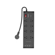 Monster 8 Socket Surge Protector With Usb C And Usb A Ports