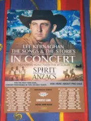 Lee Kernaghan - 2015 Australian Tour - Spirit Of The Anzacs - Laminated Poster