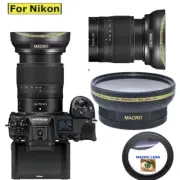 HD 32K WIDE ANGLE LENS + MACRO LENS FOR Nikon Z 6II Camera with 24-70mm f/4 Lens