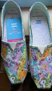 My Little Pony Tom's Brand Shoes Size 8.5 New With Box And Tags