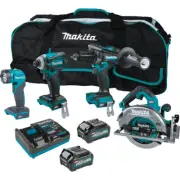 Makita GT400M1D1 40V max XGT 7-1/4" Circ Saw 4-Tool Combo Kit (2.5 Ah/4 Ah) New