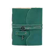 Vintage Leather Journal Key Handmade Notebook Sketchbook Deckle Edge Paper