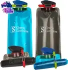 Collapsible Foldable Water Bottle Set of 4, Green Limitless Flexible Reusable BP