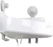 Joseph Joseph EasyStore Corner Shower Shelf with Removable Mirror - White