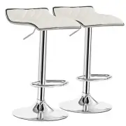 Adjustable Bar Stools Set of 2, Bar Height Stools for White Classic Retro