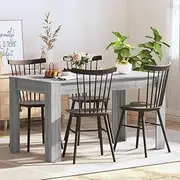 Dining Table, Kitchen Table Dining Room Dinner Table Dining Table Grey Sonoma 140x74.5x76 cm Engineered Wood