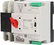 Dual Power Automatic Transfer Switch, CHLT-125/2P AC230V Millisecond Power Transfer Switch, High Sensitive Response Electronic Circuit Breaker Changeover Switch for Home (63A)
