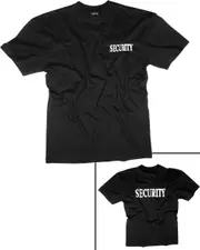 Mil-Tec Security, t-shirt , color: Black , size: XXL