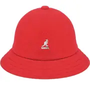 Kangol Wool Casual Unisex Bucket Hat Winter Warm Fashion Cap - Red