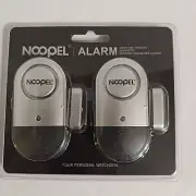 Noopel Door and Window Magnetic Sensored Triggered Alarm 2 Packs Brand New